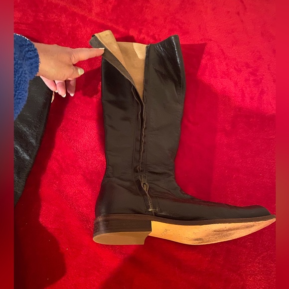 Gee Wawa Anthropology Leather dark brown leather Boot - Picture 5 of 11